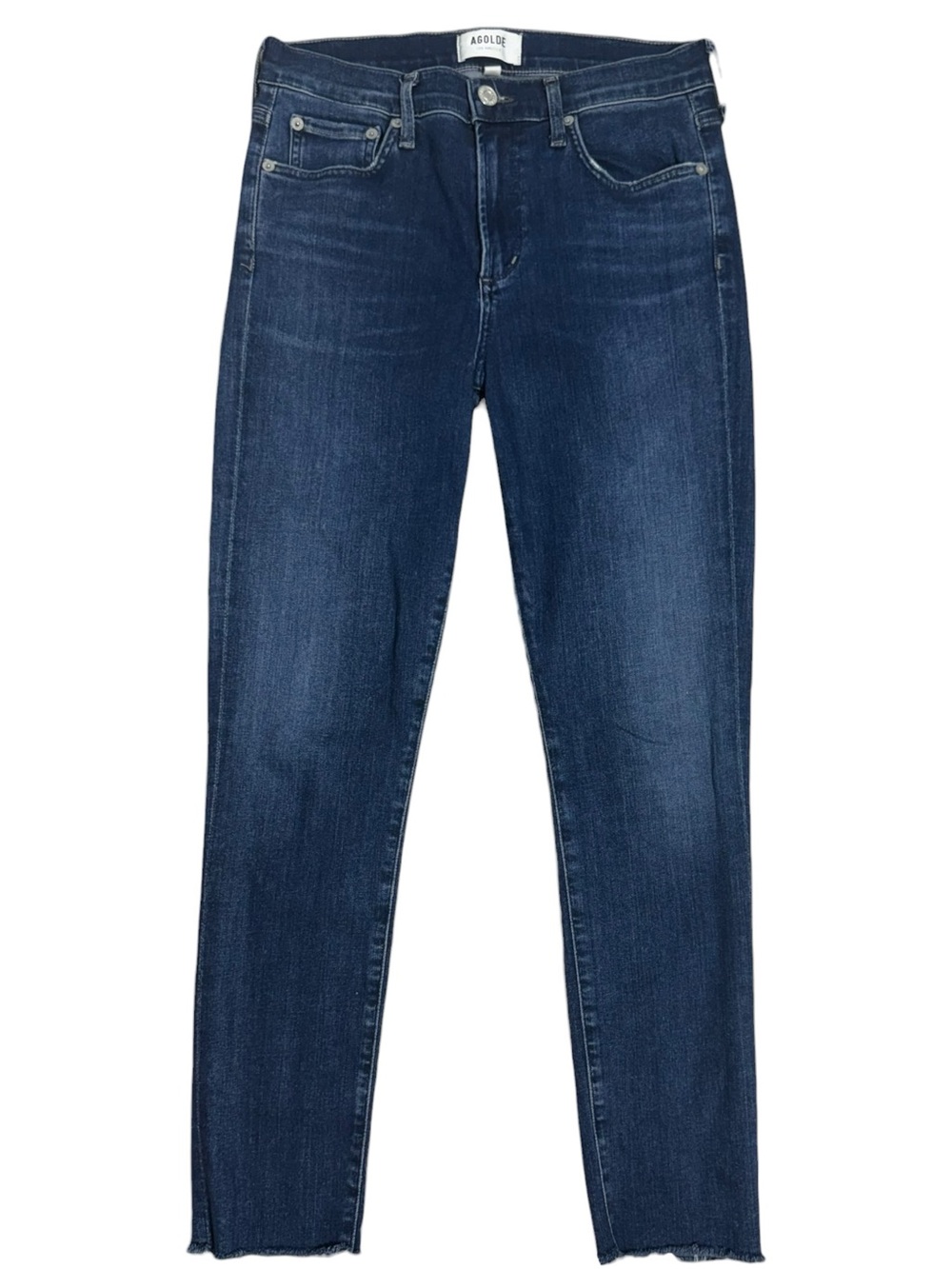 AGOLDE Sophie High Rise Crop Skinny Jeans Dark Wash Size 27 - Picture 2 of 7